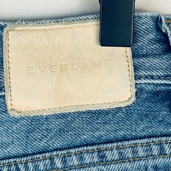 Everlane Womens 90s Curvy Cheeky Jean High Rise Crop 29 Straight Legs Button Fly - Picture 7 of 11